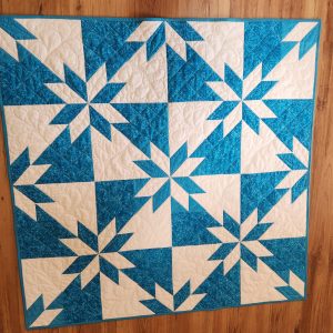 Hunter Star in White and Teal