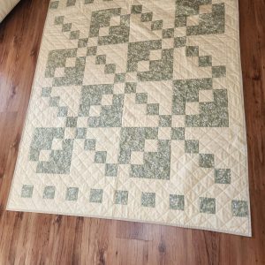 Sage Green and Lemon Squares Crossing